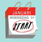 nieuwjaarskaart start woensdag 1 januari 2025